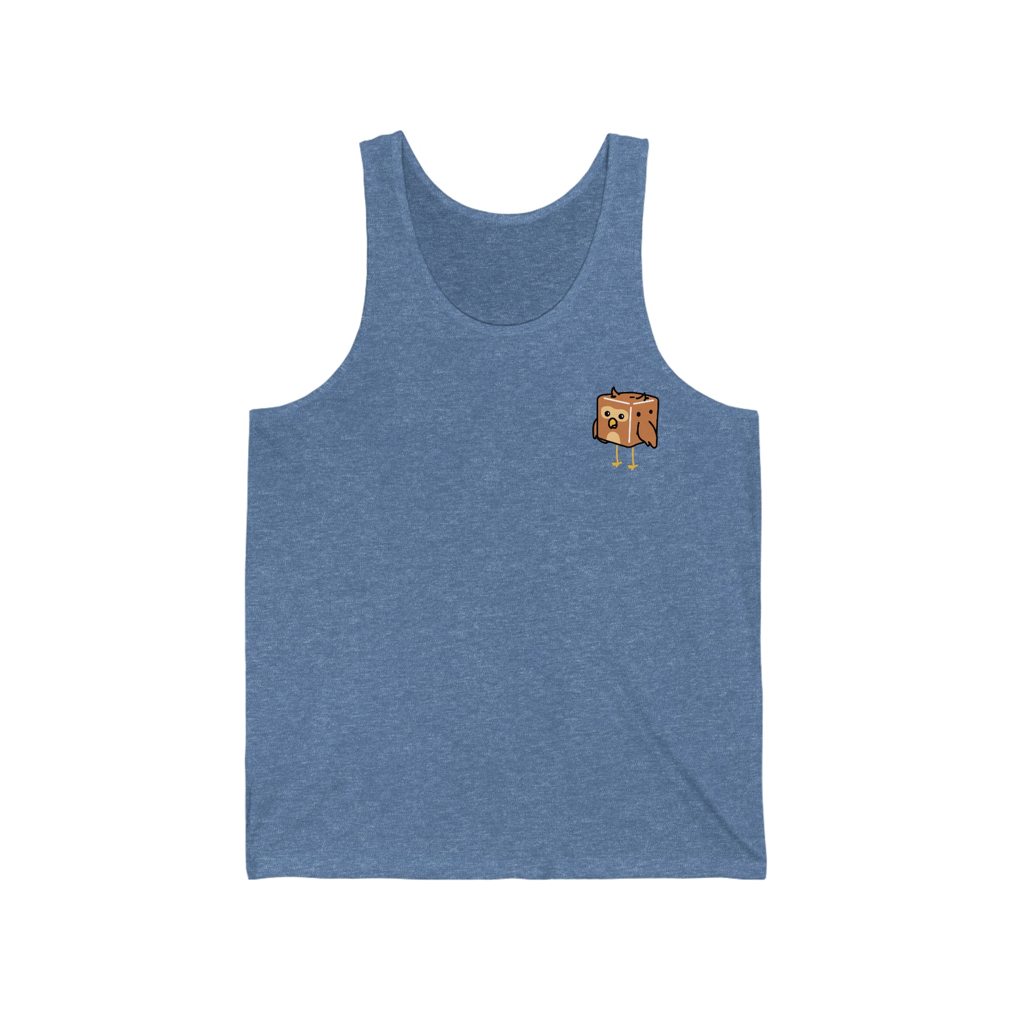 Owl Tiny Dice Buddies Unisex Jersey Tank