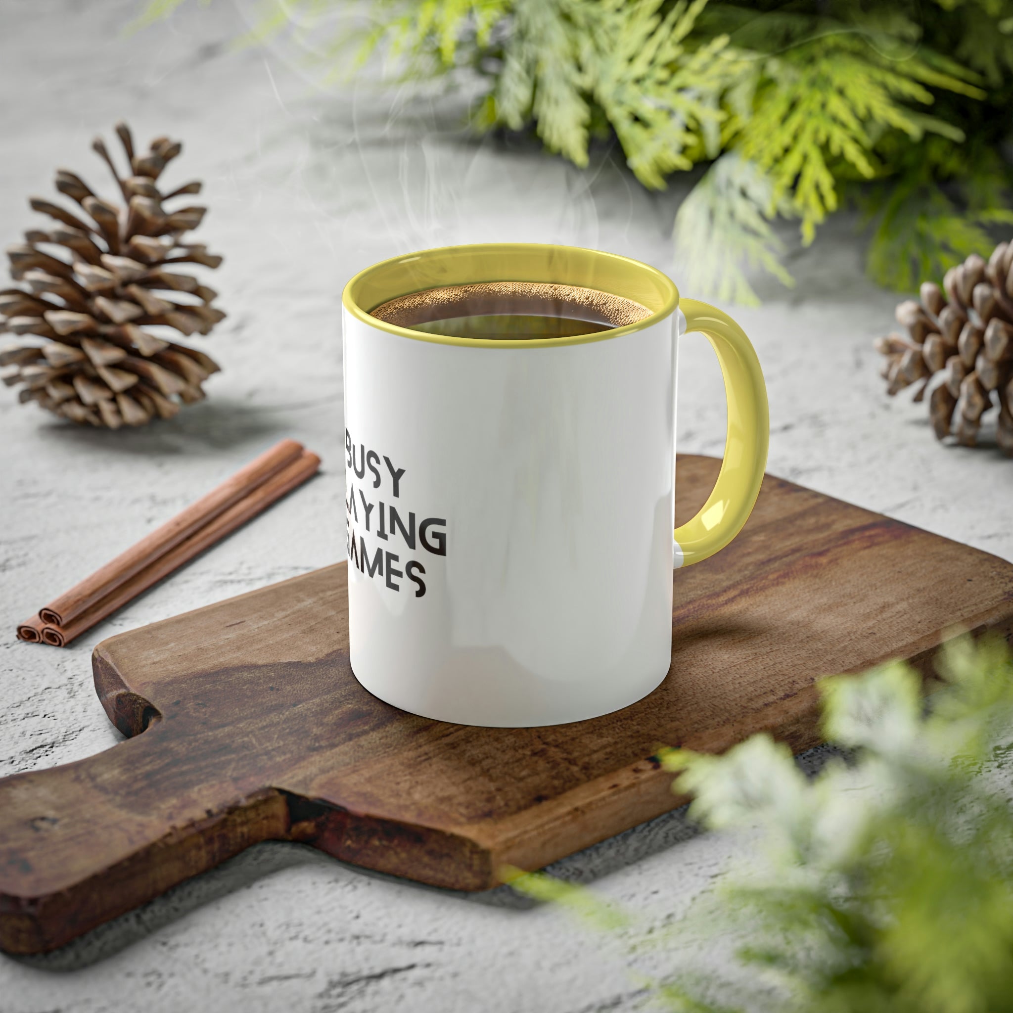 Busy Playing Games Mug | Colorful Board Game Mugs (11oz)