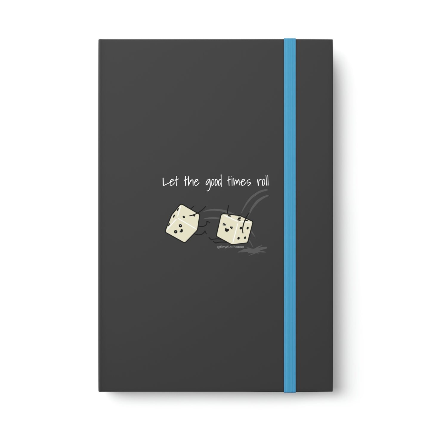 Let the Good Times Roll Notebook | Tiny Dice Buddies Color Contrast Ruled Notebook