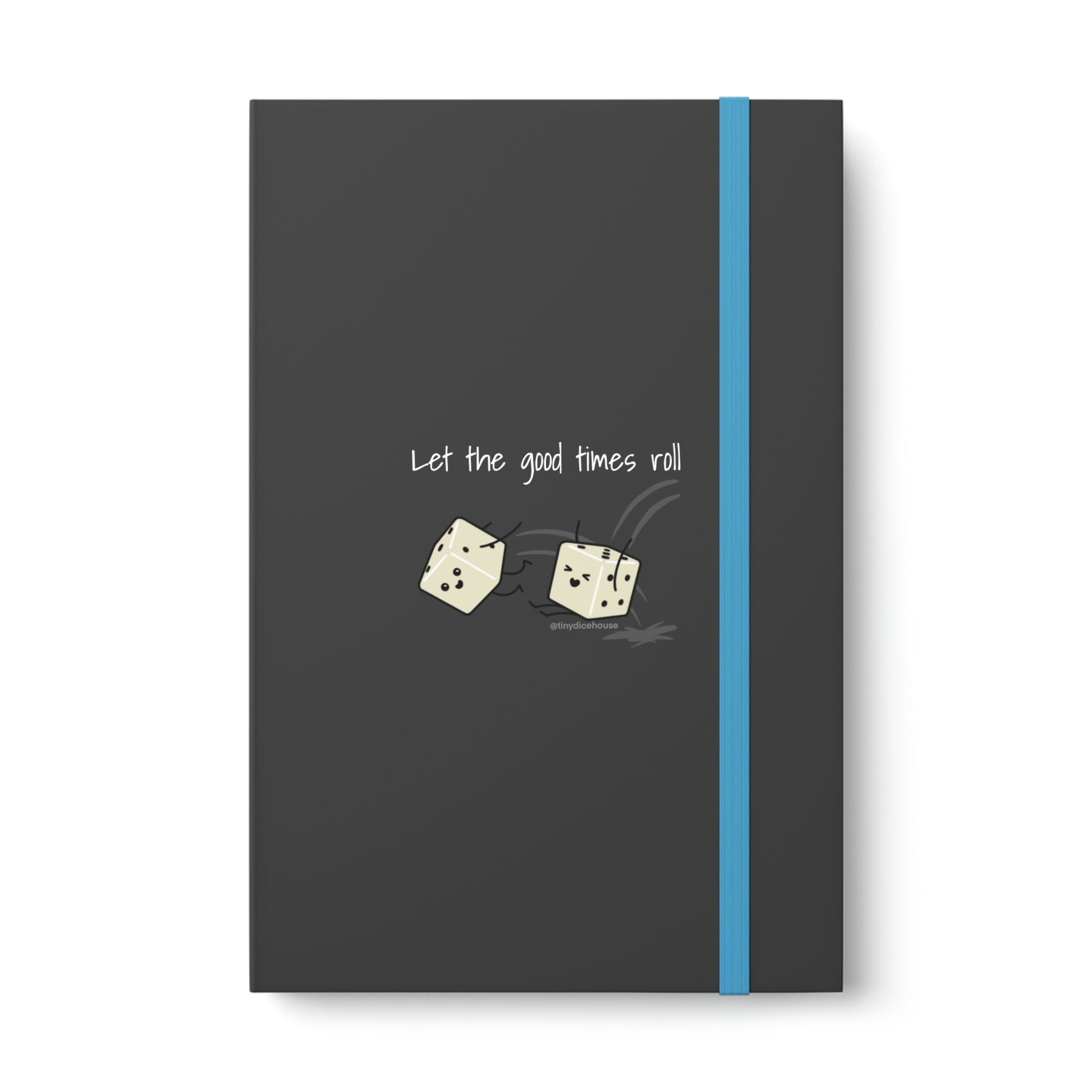 Let the Good Times Roll Notebook | Tiny Dice Buddies Color Contrast Ruled Notebook