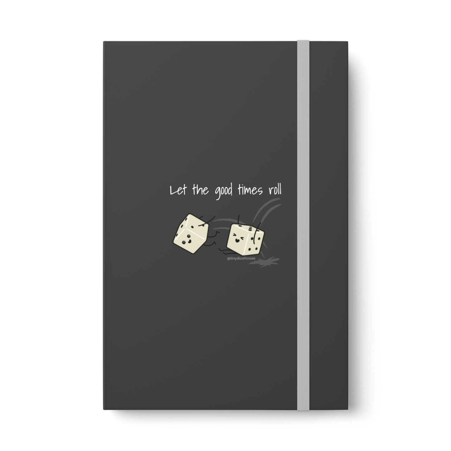 Let the Good Times Roll Notebook | Tiny Dice Buddies Color Contrast Ruled Notebook