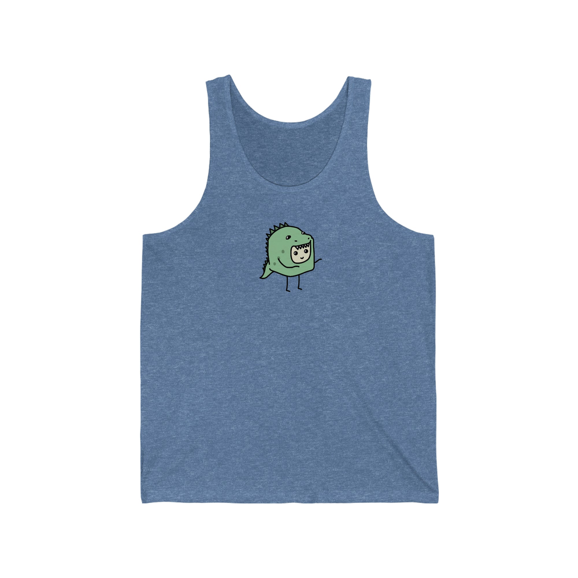 Dinosaur Tiny Dice Buddies Unisex Jersey Tank