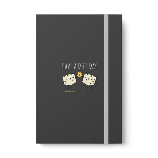 Have a Dice Day Notebook | Tiny Dice Buddies Color Contrast Ruled Notebook