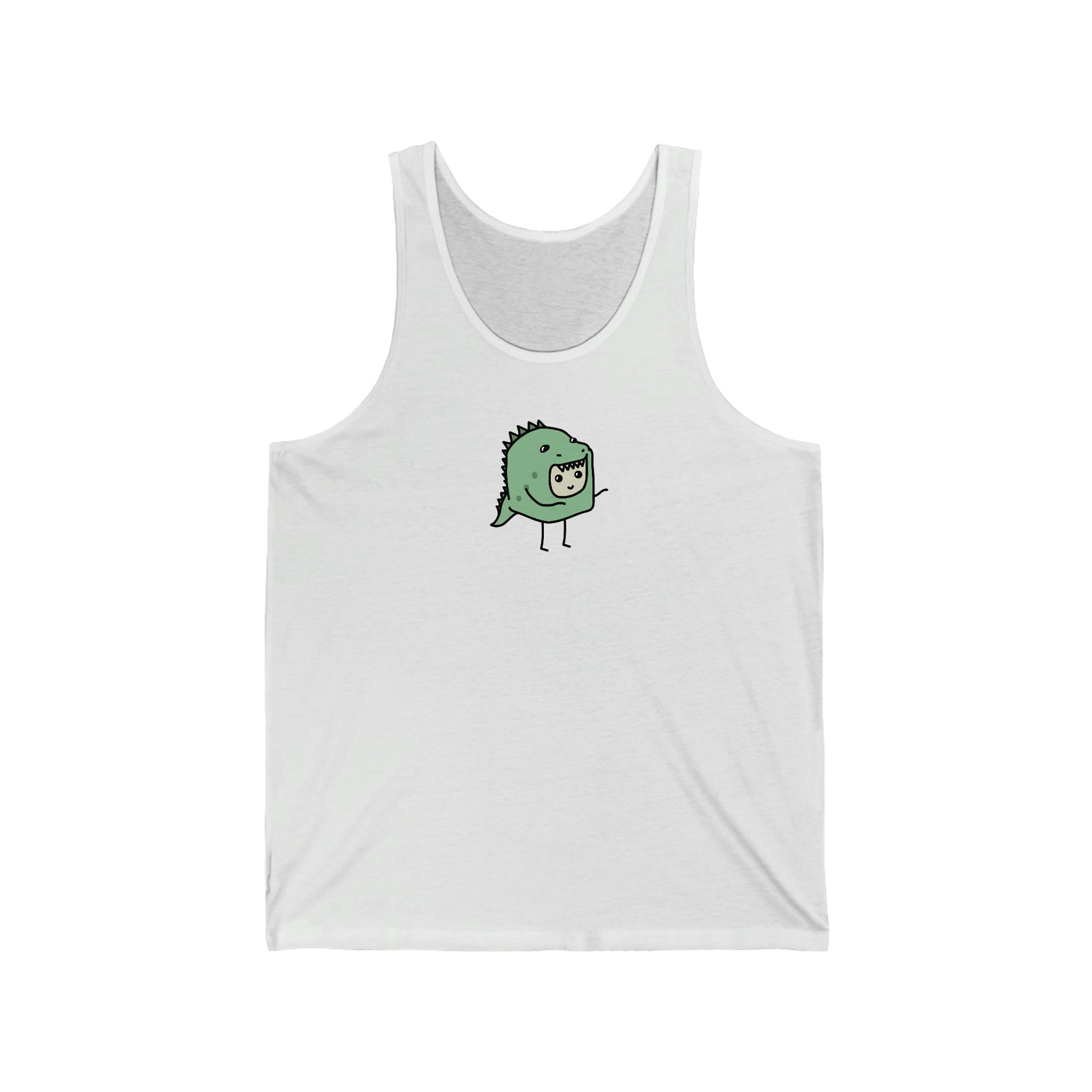Dinosaur Tiny Dice Buddies Unisex Jersey Tank