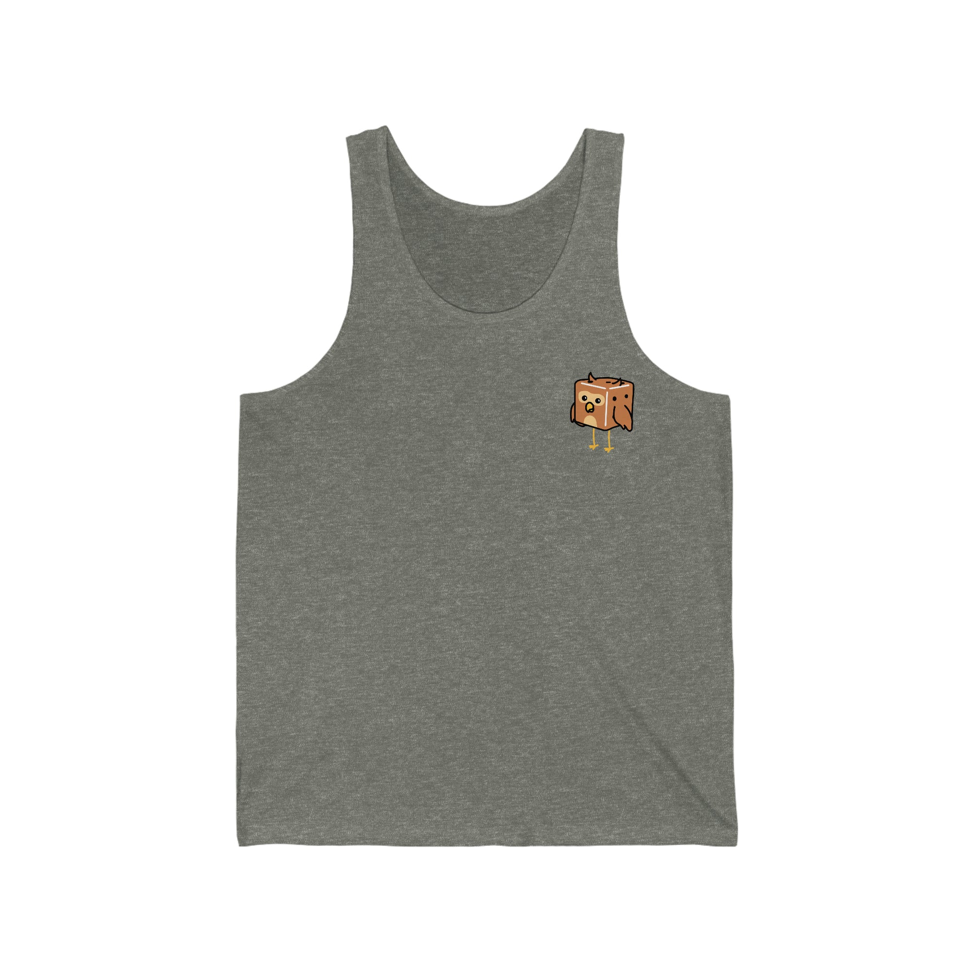 Owl Tiny Dice Buddies Unisex Jersey Tank