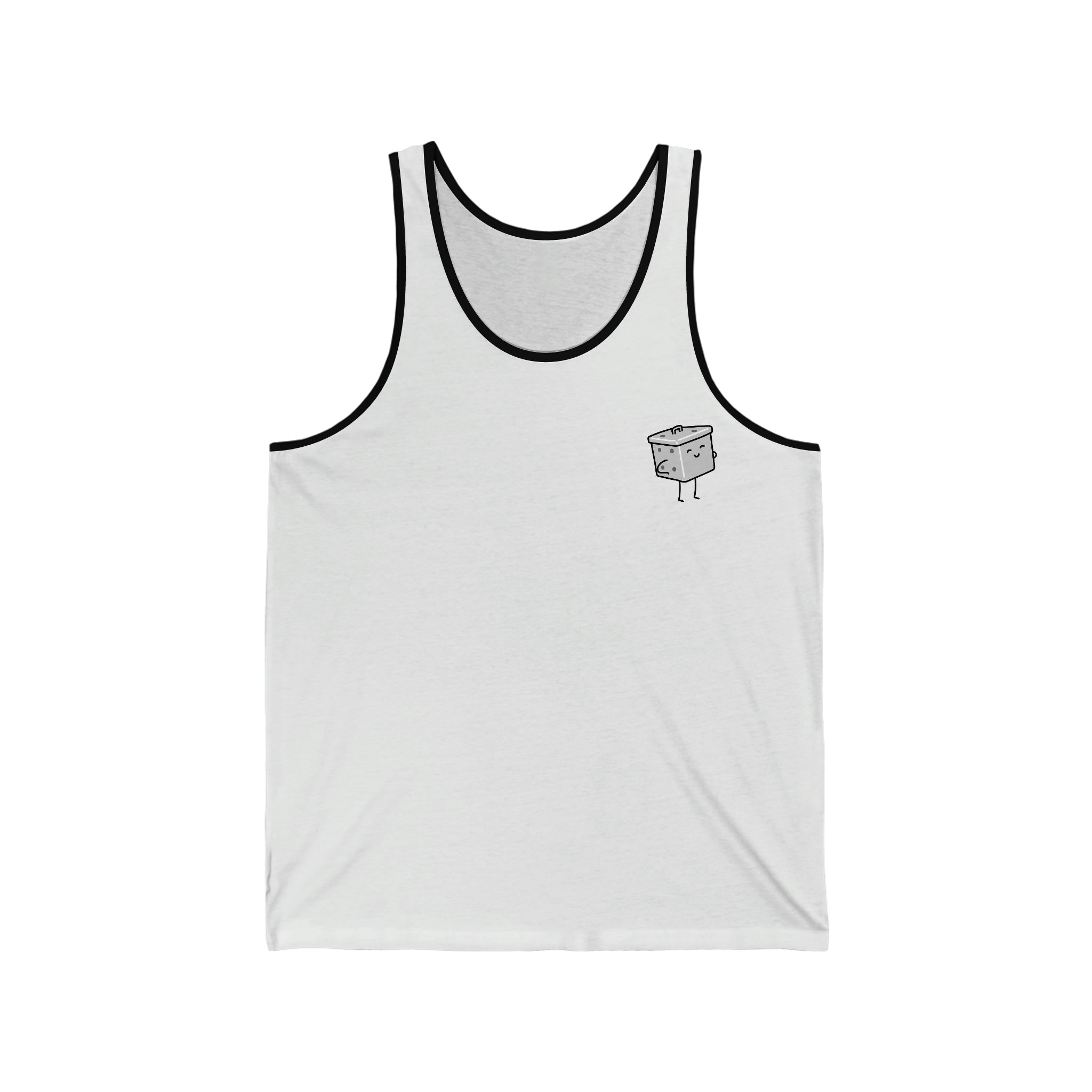 Cute Trash Can Tiny Dice Buddies | Unisex Jersey Tank