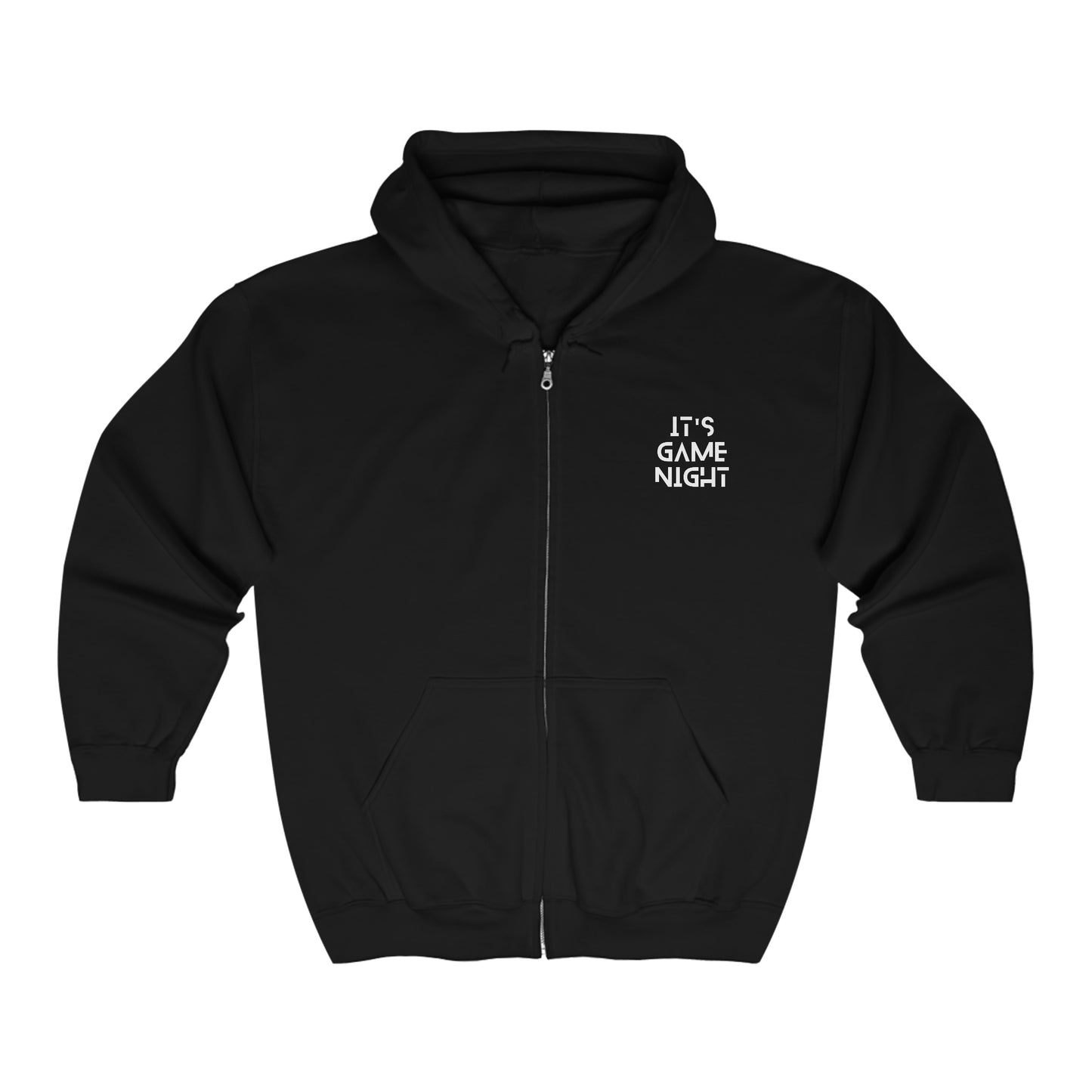 It's Game Night Zip Up Hoodie | Unisex Heavy Blend™ Full Zip Hooded Sweatshirt