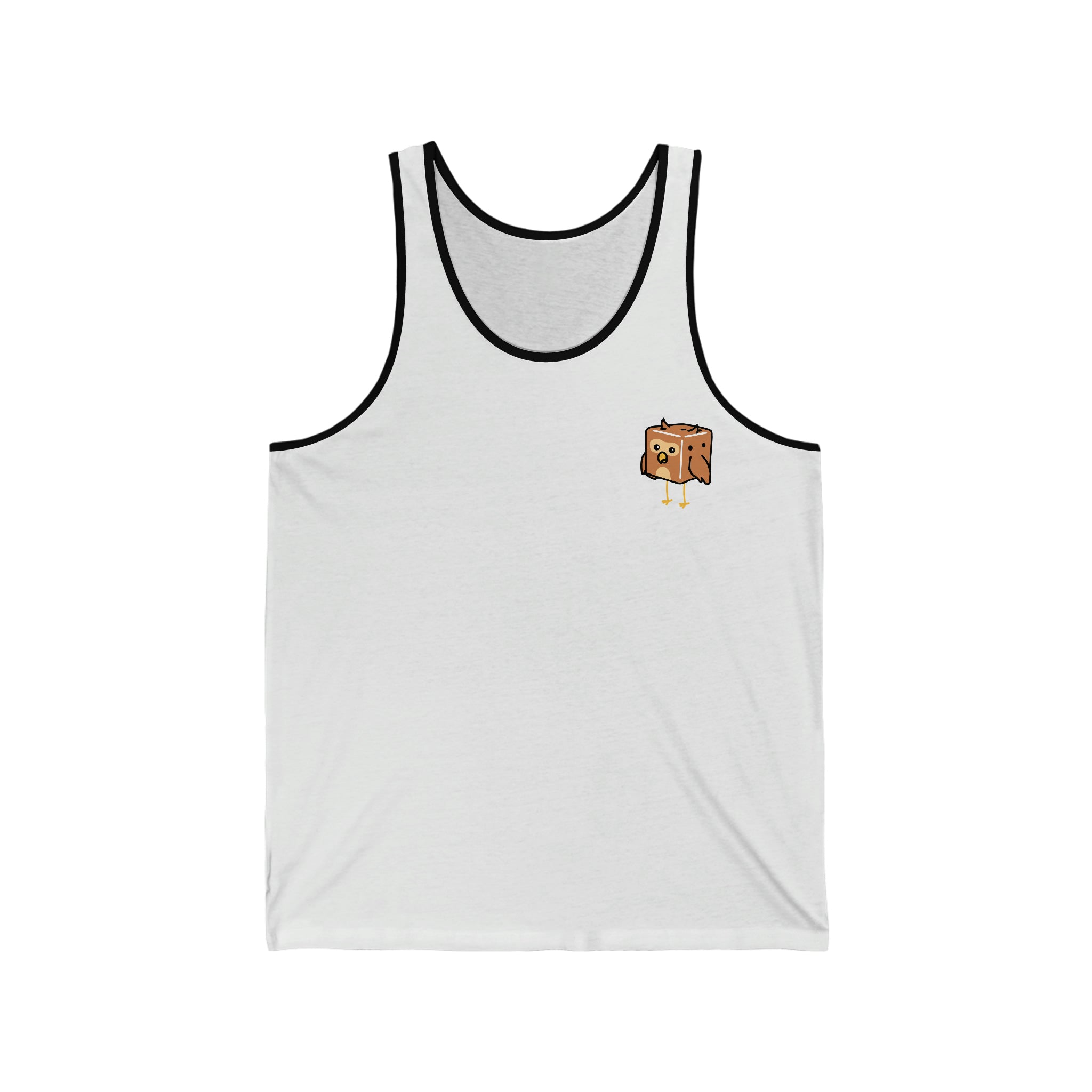 Owl Tiny Dice Buddies Unisex Jersey Tank
