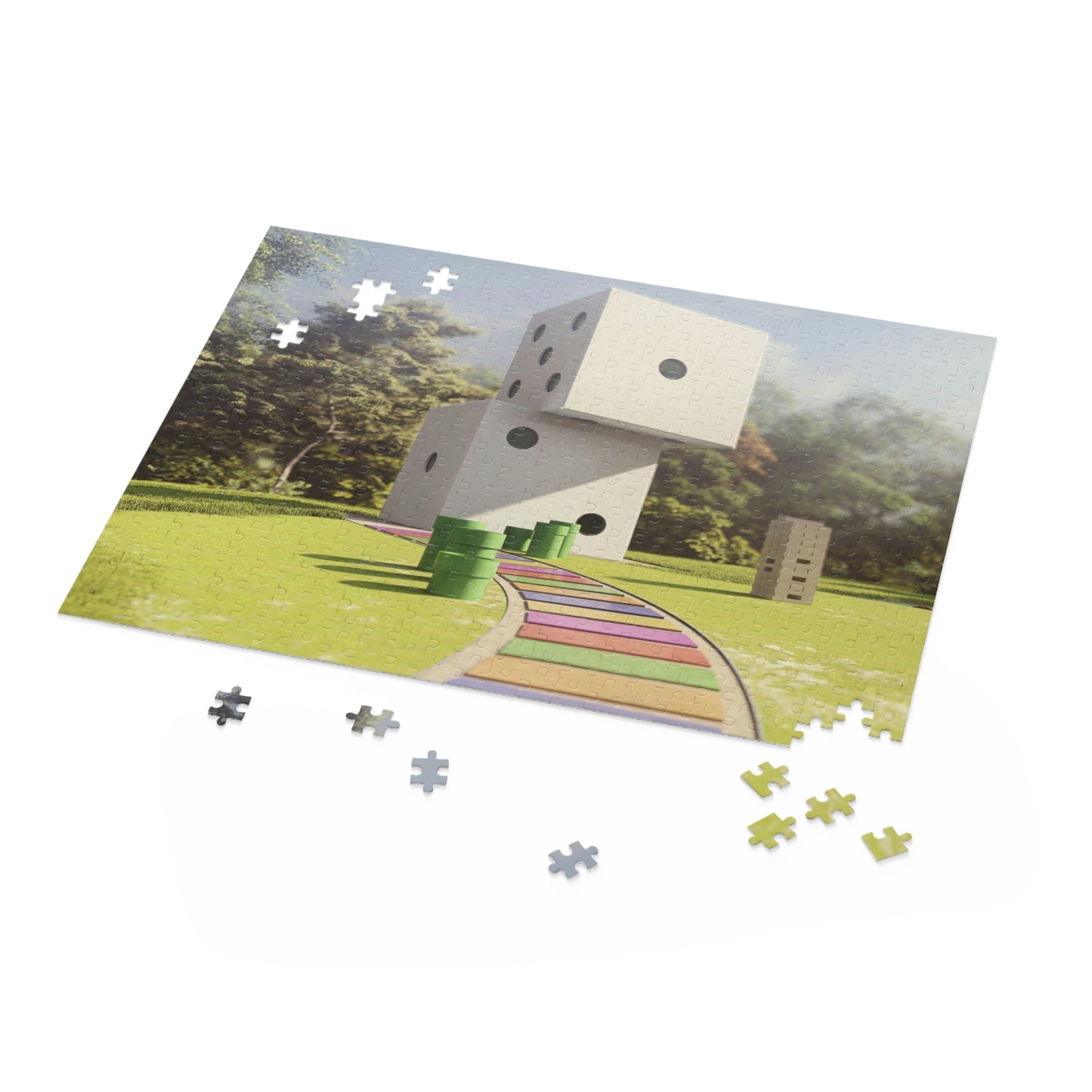 Tiny Dice House Jigsaw Puzzle (500-Pieces)