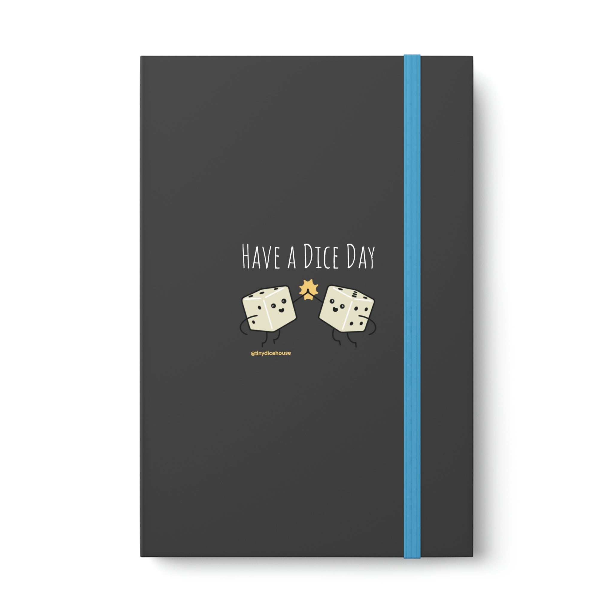 Have a Dice Day Notebook | Tiny Dice Buddies Color Contrast Ruled Notebook