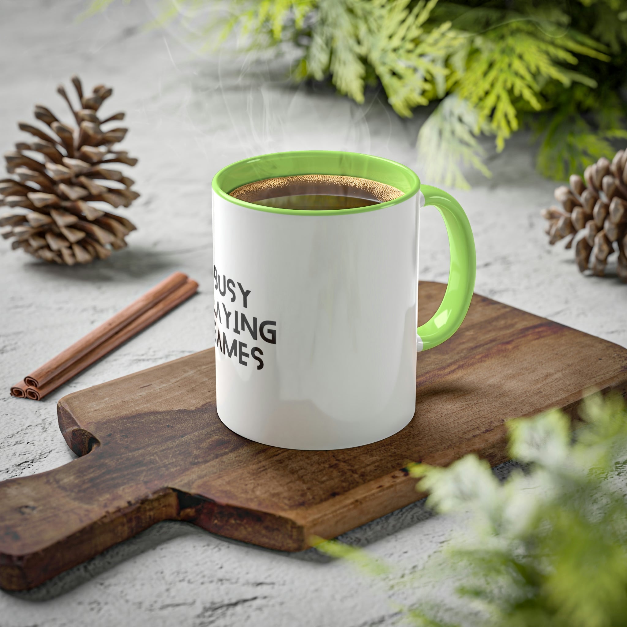Busy Playing Games Mug | Colorful Board Game Mugs (11oz)