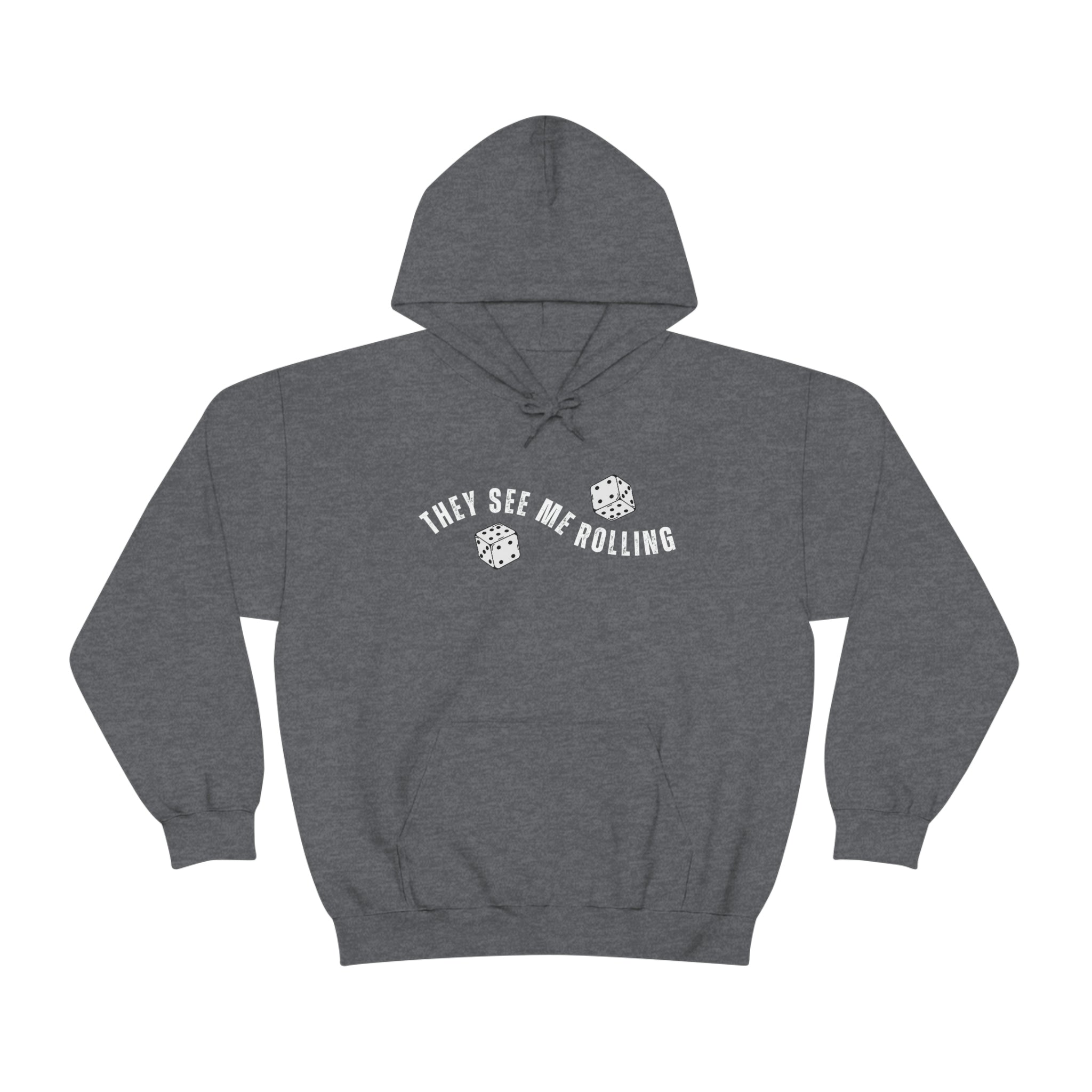 They See Me Rolling Hoodie | Tiny Dice House Sweater | Punny Dice Sweatshirt | Unisex Heavy Blend™ Hooded Sweater
