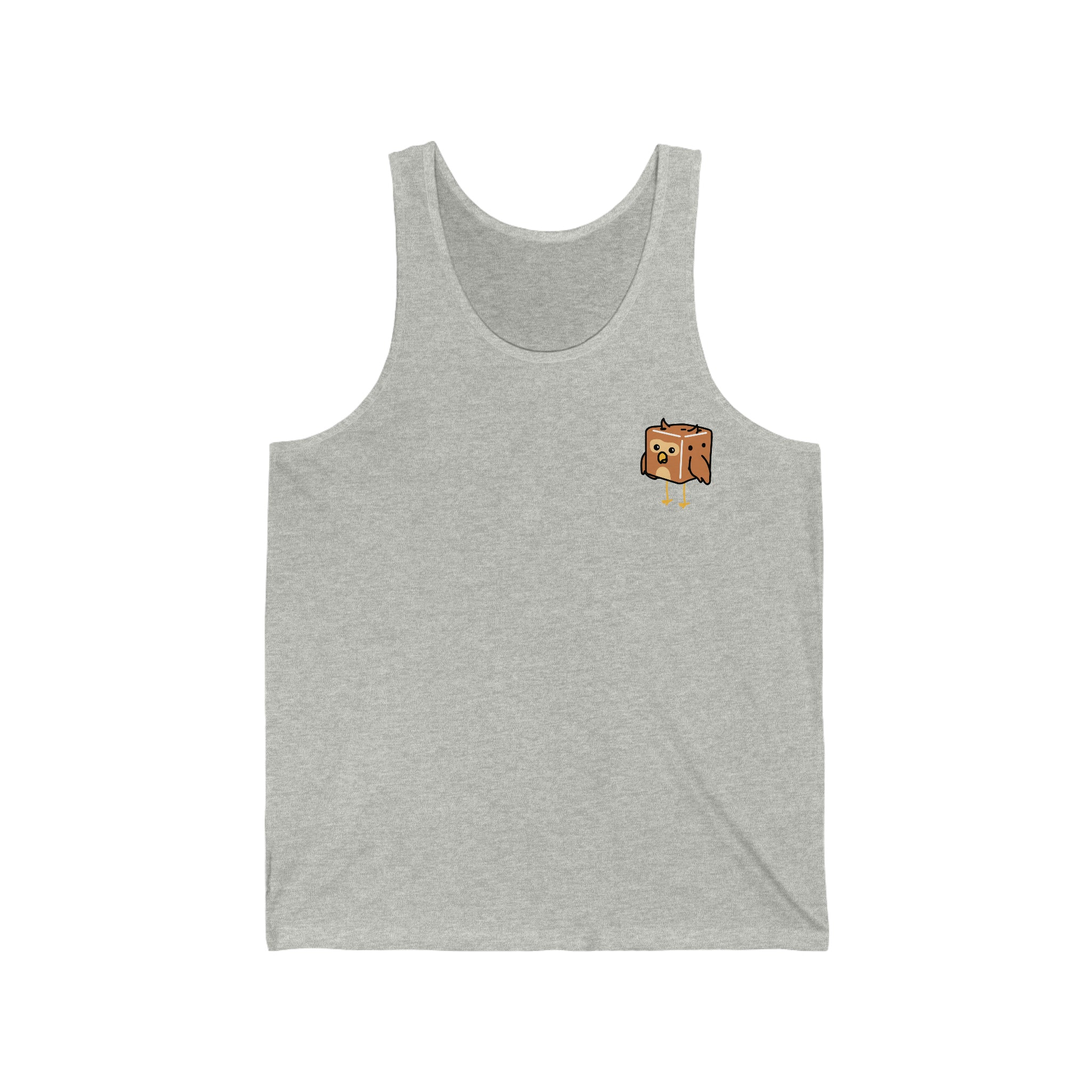 Owl Tiny Dice Buddies Unisex Jersey Tank
