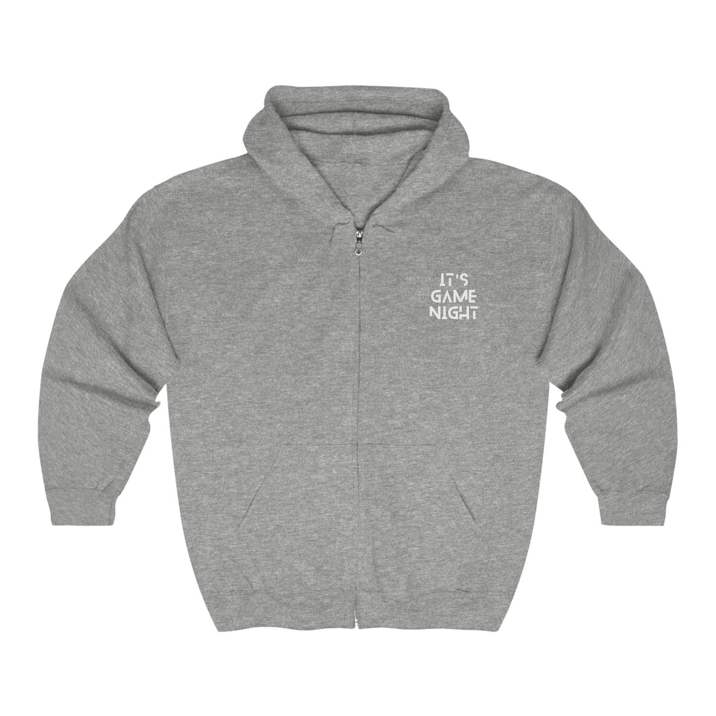 It's Game Night Zip Up Hoodie | Unisex Heavy Blend™ Full Zip Hooded Sweatshirt