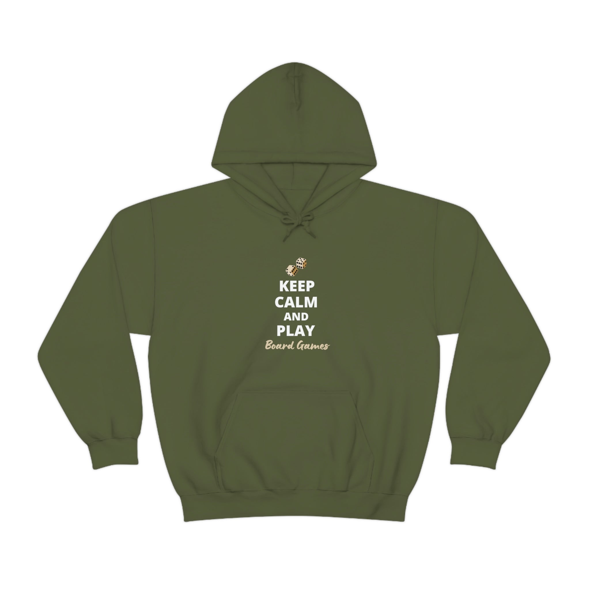 Keep Calm and Play Board Games Hoodie | Tiny Dice House Sweater | Punn