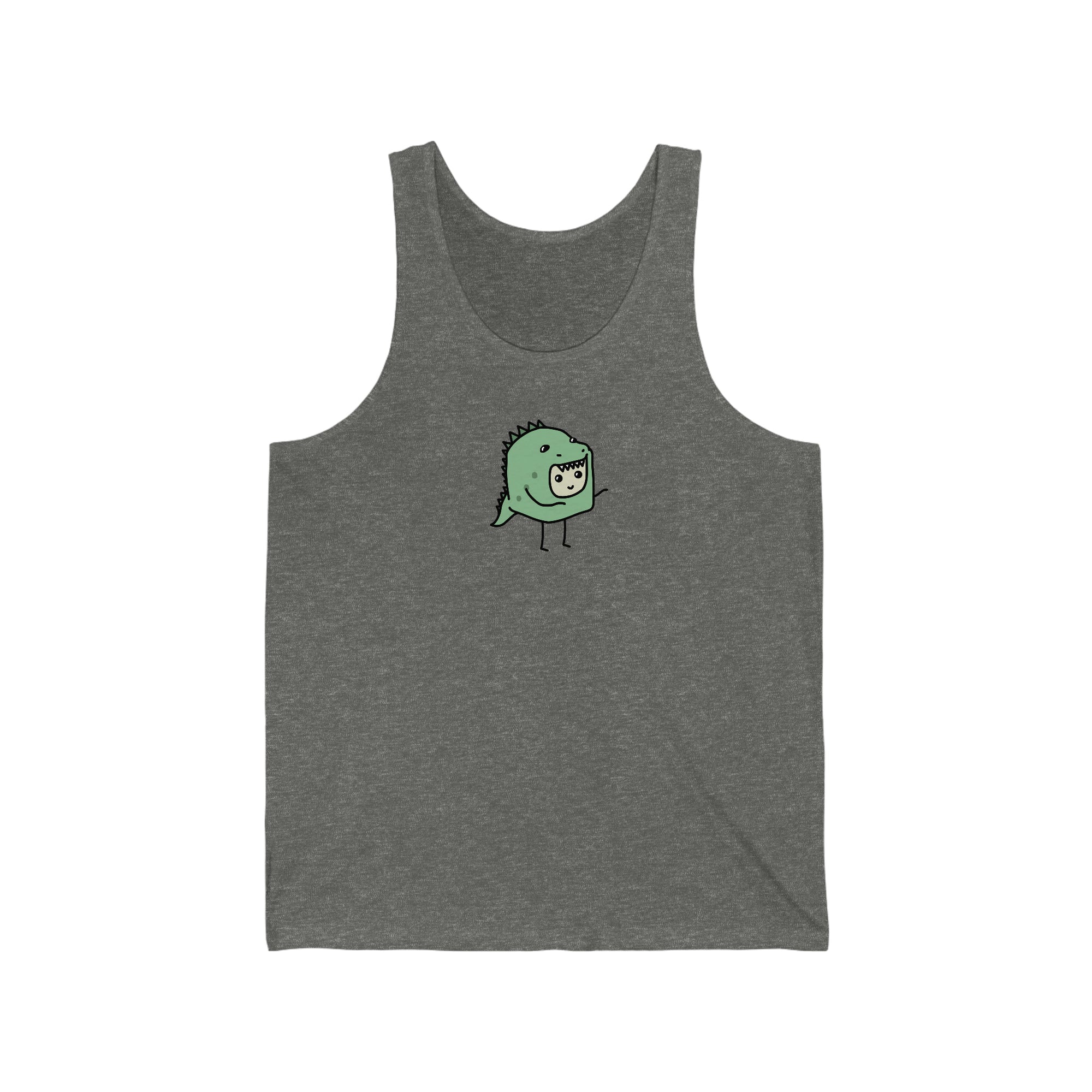 Dinosaur Tiny Dice Buddies Unisex Jersey Tank