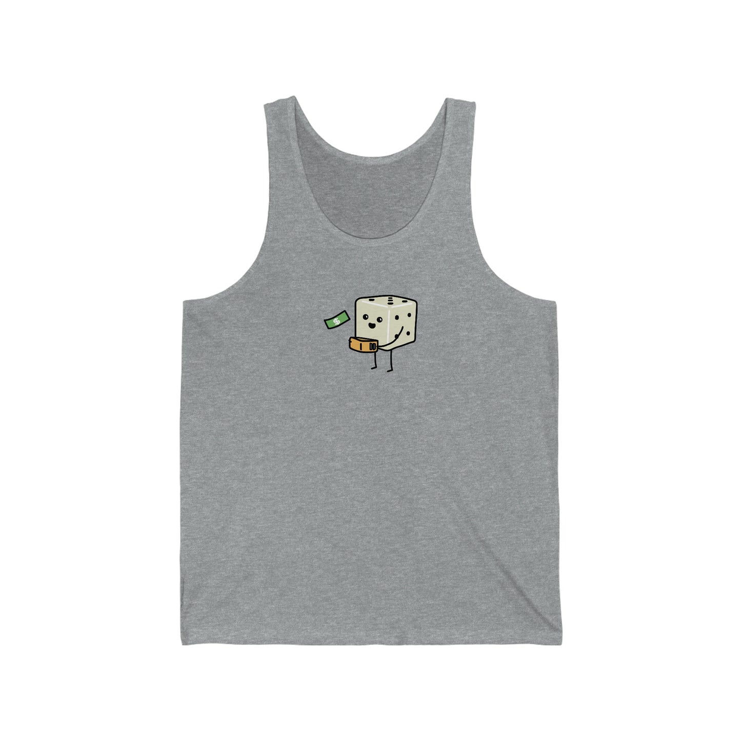 Paycheck Tiny Dice Buddies Unisex Jersey Tank