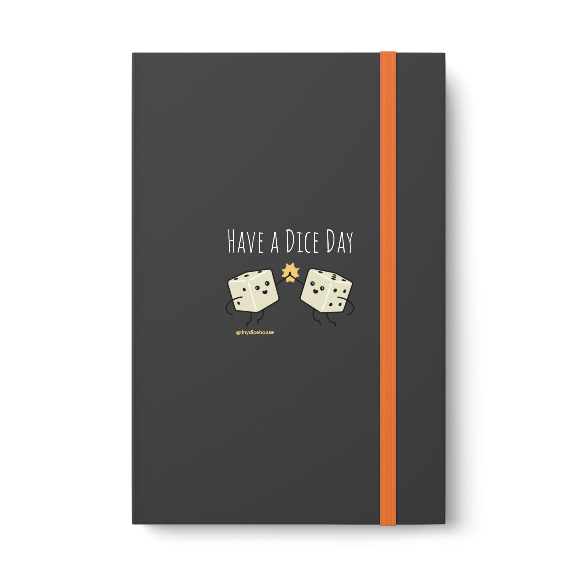 Have a Dice Day Notebook | Tiny Dice Buddies Color Contrast Ruled Notebook