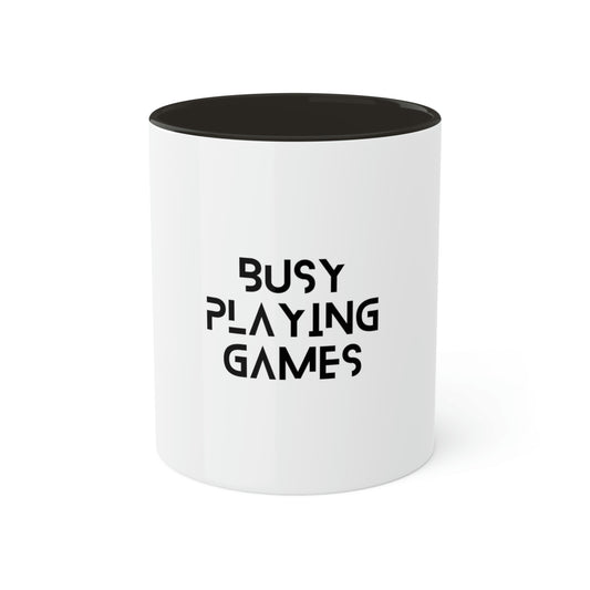 Busy Playing Games Mug | Colorful Board Game Mugs (11oz)