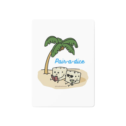 Pair-a-dice Playing Cards | Punny Tiny Dice House Board Game Poker Cards