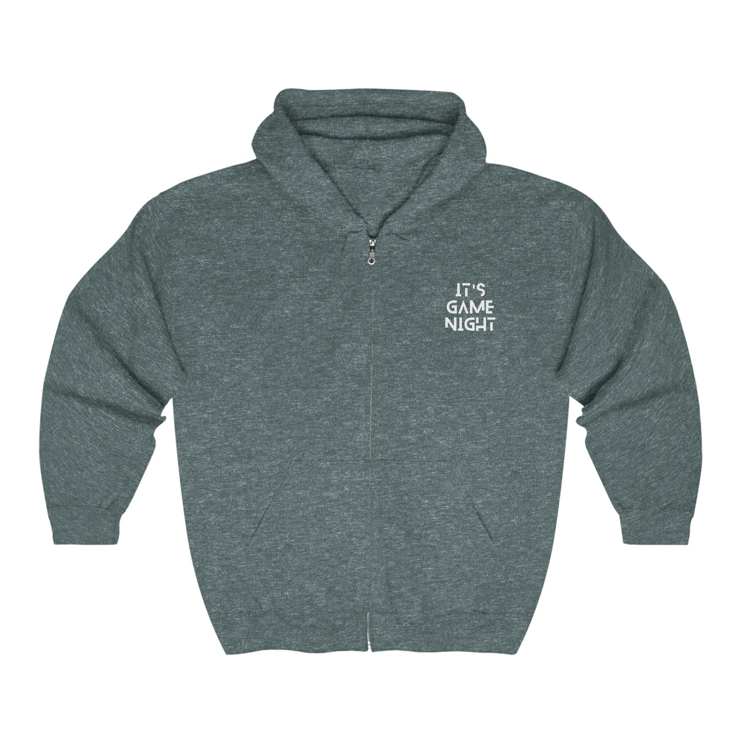 It's Game Night Zip Up Hoodie | Unisex Heavy Blend™ Full Zip Hooded Sweatshirt