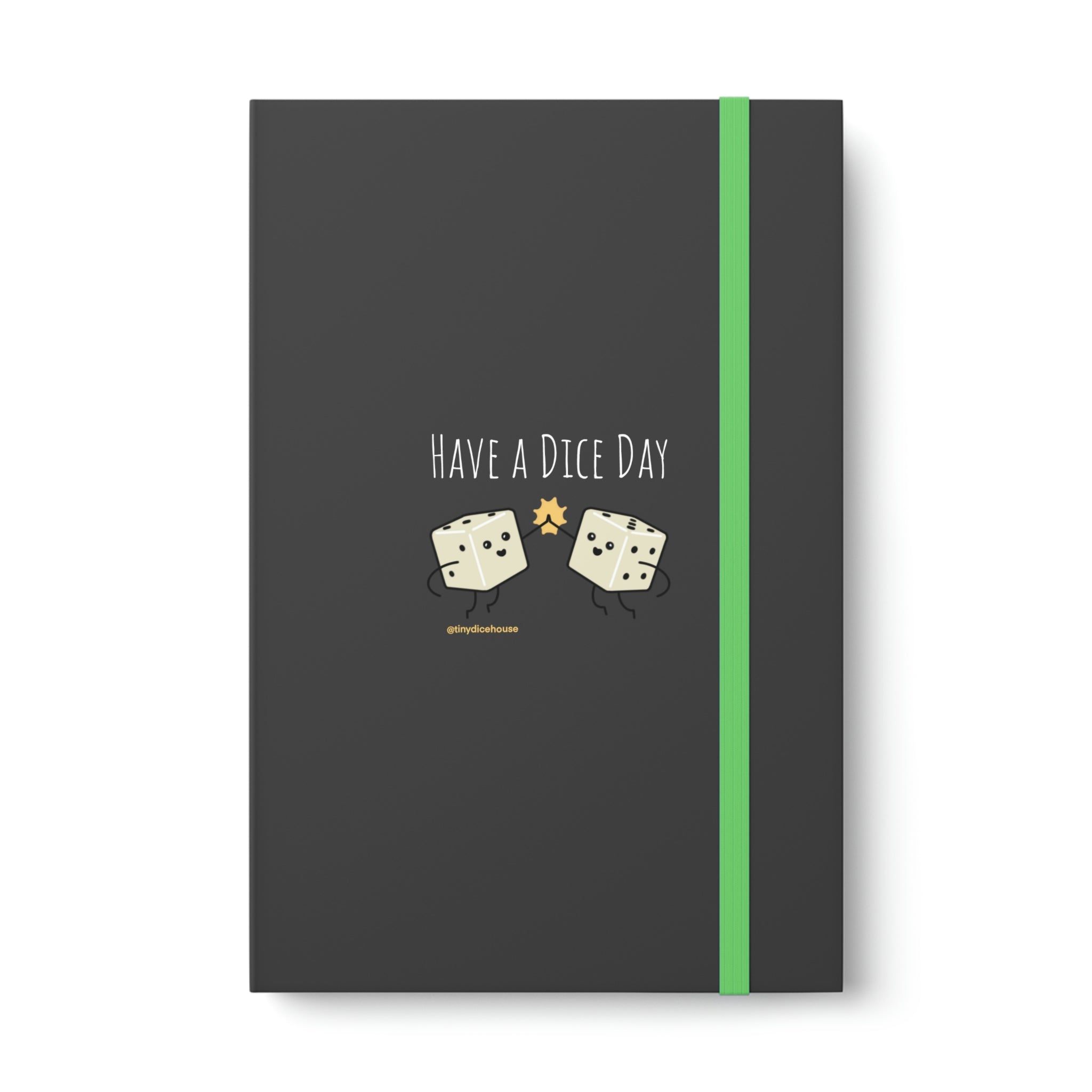 Have a Dice Day Notebook | Tiny Dice Buddies Color Contrast Ruled Notebook