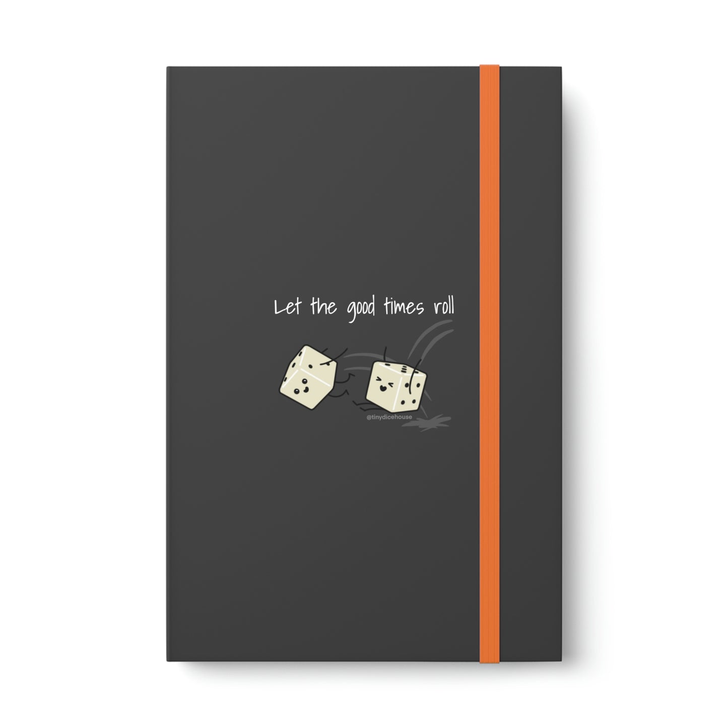 Let the Good Times Roll Notebook | Tiny Dice Buddies Color Contrast Ruled Notebook