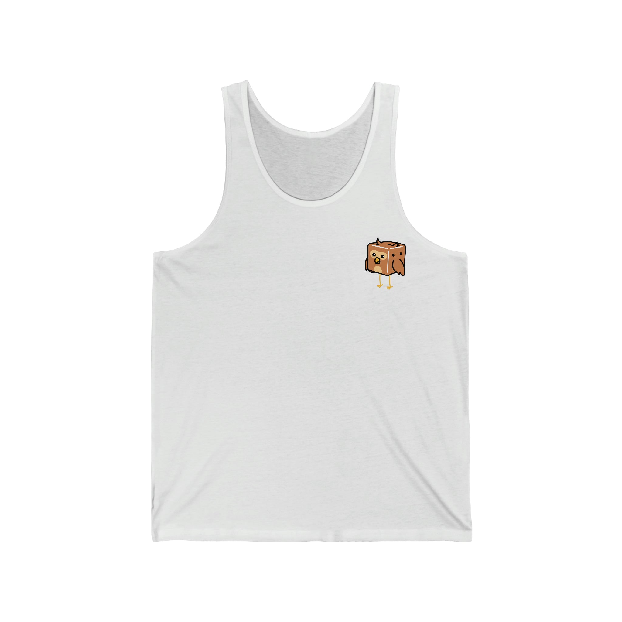 Owl Tiny Dice Buddies Unisex Jersey Tank