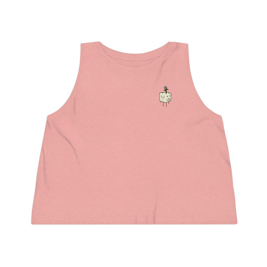 House Plant Tiny Dice Buddies Women's Dancer Cropped Tank Top