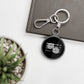 Roll With It Keyring Tag | Punny Dice Keychain