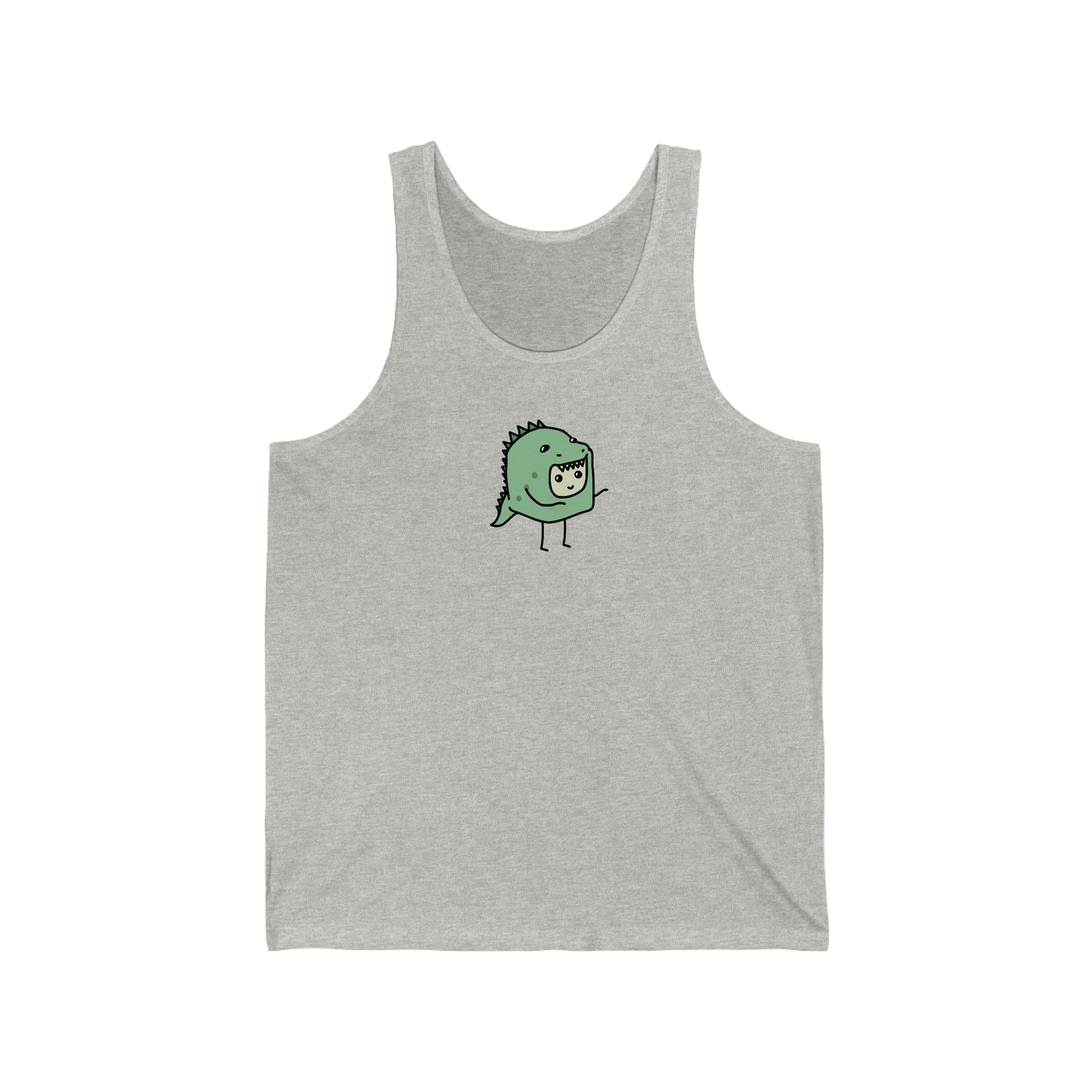 Dinosaur Tiny Dice Buddies Unisex Jersey Tank