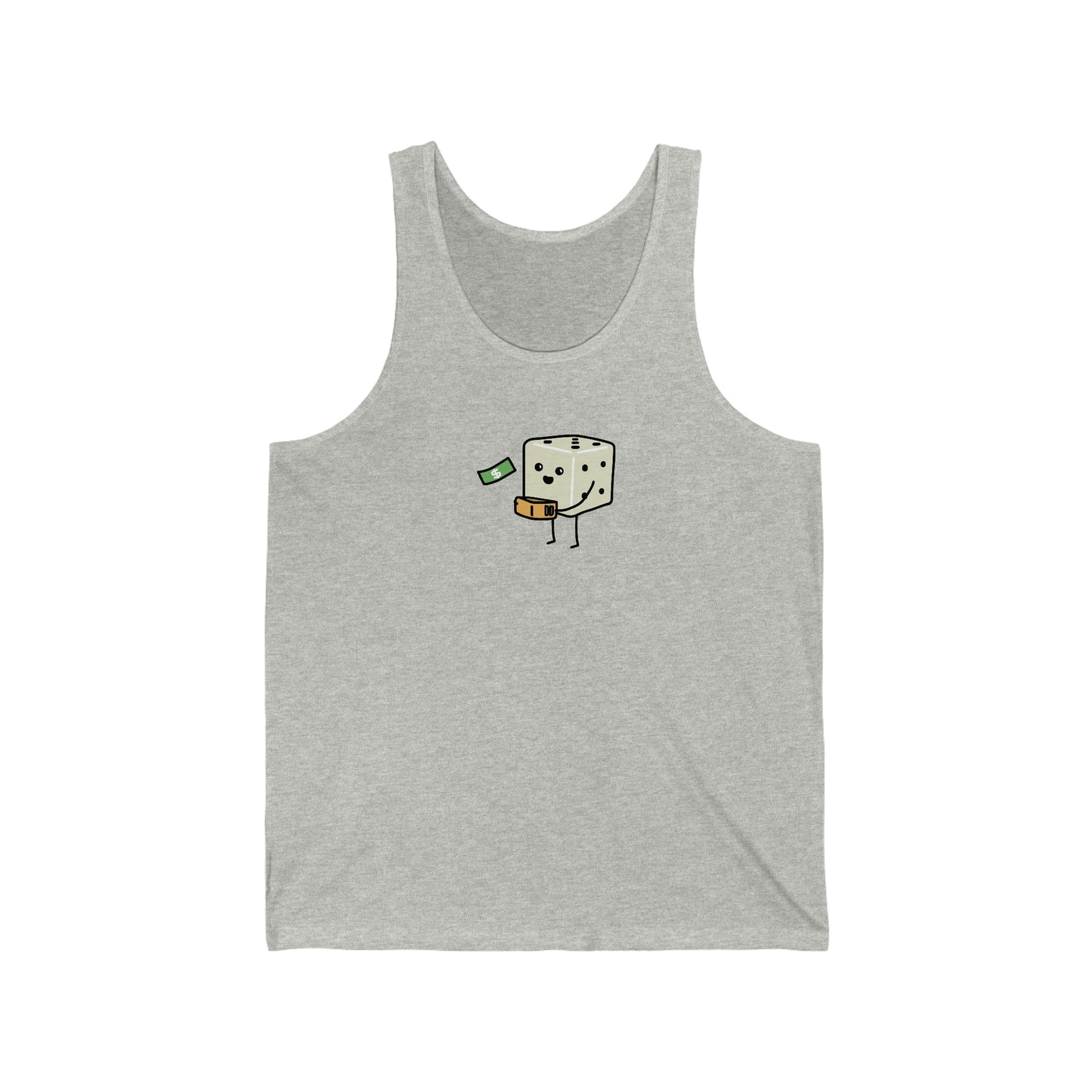 Paycheck Tiny Dice Buddies Unisex Jersey Tank